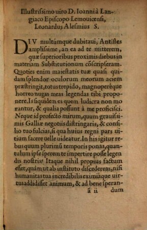 Tractatus in materiam substitutionum Eiusdem regulae in eandem mater