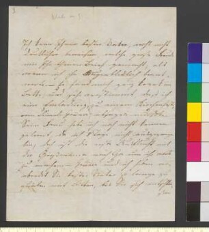 Brief von Pogwisch, Ulrike von an Goethe, Johann Wolfgang von