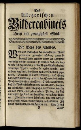 Zwey und zwanzigstes Stück