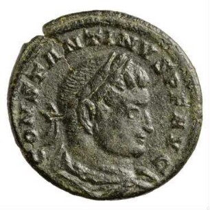 Münze, Follis, Aes 3, 317 n. Chr.