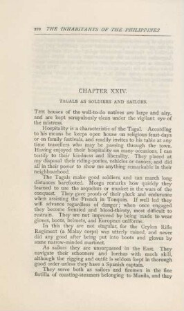 Chapter XXIV. Tagals as soldiers and sailors