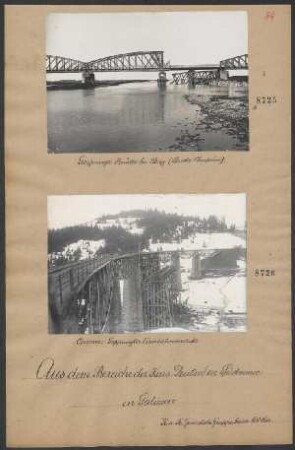 Gesprengte Brücke bei Stryj (Strecke Chodorów)