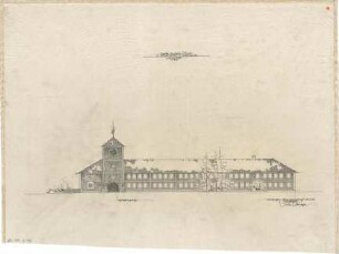 Gsaenger, Gustav; Reutte / Tirol (Österreich); Schule - 2. Vorprojekt, Ostseite (Ansicht)