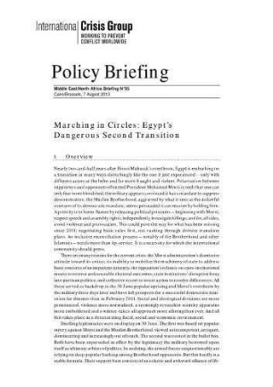 Marching in circles : Egypt's dangerous second transition