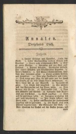 Annalen. Dreizehntes Buch