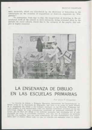 La Enseñanza de Dibujo en las Escuelas Primerias