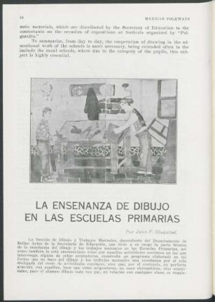 La Enseñanza de Dibujo en las Escuelas Primerias