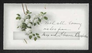 Brief von Florence Beerbohm und Max Beerbohm an Gerhart Hauptmann