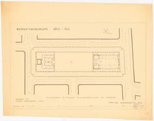 Manderscheiderplatz, Köln-Sülz: Grundriss 1:250