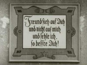Inschrifttafel, Klingenthal (Sachsen)