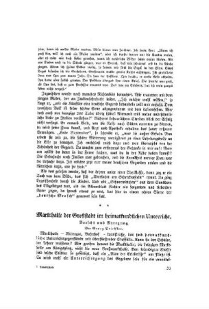 Markthalle der Großstadt im heimatkundlichen Unterricht : Bericht und Anregung