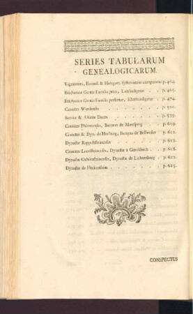 Series Tabularum Genealogicarum