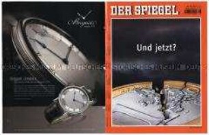 Umschlagblatt des Magazins "Der Spiegel" zur europäischen Finanzkrise ("Und jetzt?")