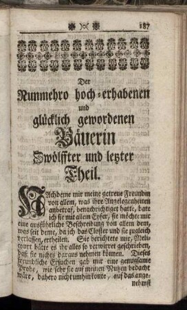 Zwölffter und letzter Theil