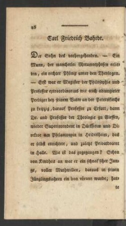 Carl Friedrich Bahrdt.