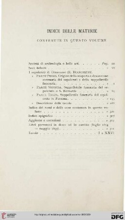 Indice delle materie