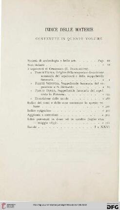 Indice delle materie