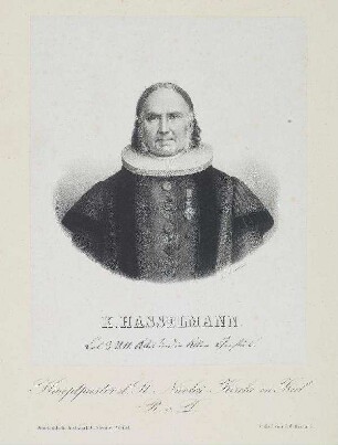 Bildnis von Karl Friedrich Christian Hasselmann (1794-1882)