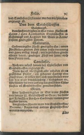 Von dem Ertzbischoffen ...