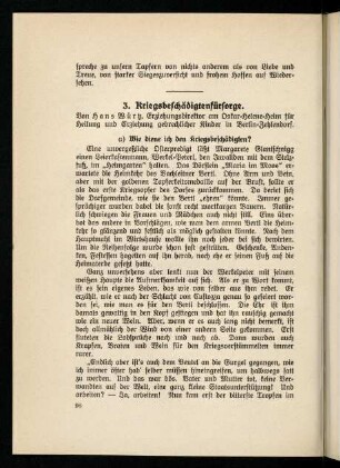 98-110, 3. Kriegsbeschädigtenfürsorge