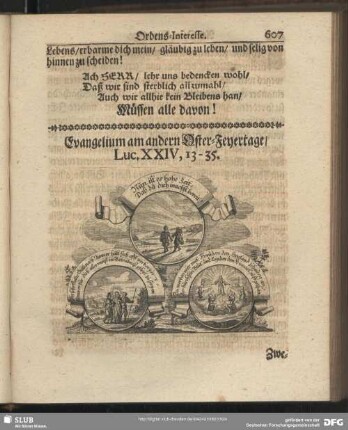 Evangelium am andern Oster-Feyertage, Luc. XXIV. 13. – 35.