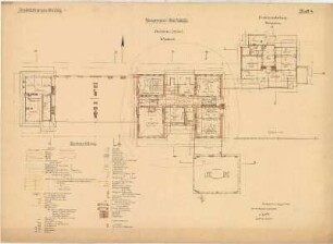 Chemisches Institut der Universität Greifswald: Blatt 4, 3. Stockwerk; Direktorwohnhaus: Dachgeschoß