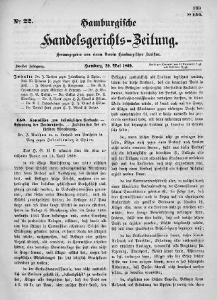 No. 22. 29. Mai 1869