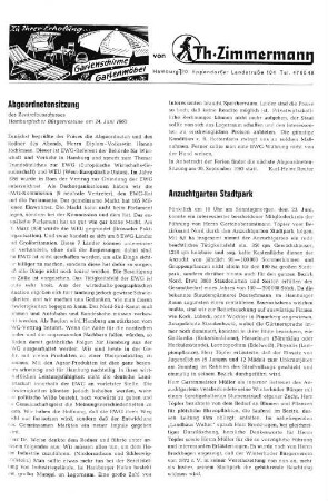 Abgeordnetensitzung