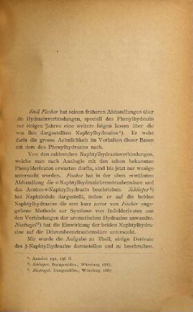 Über einige Derivate des Beta-Naphtylhydrazins