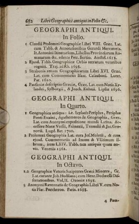 Geographi Antiqui.