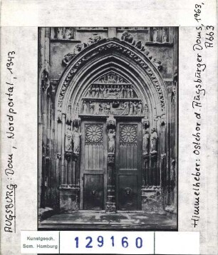 Augsburg: Dom, Nordportal, 1343