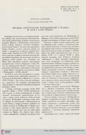 53: Związki artystyczne Wielkopolski i Śląska w XVII i XVIII wieku