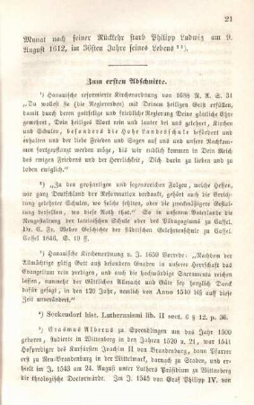 Zum ersten Abschnitte.