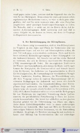 6. Der Entwicklungsgang der Blütenpflanzen
