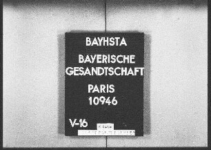 Diehl, Ernst, Dr. phil., Assistent am Thesaurus linguae latinae, Entleihung von griechischen Handschriften aus der Nationalbibliothek in Paris