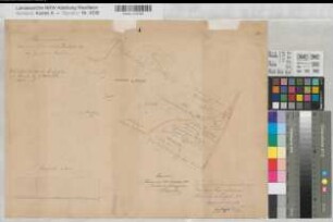 Vorhelm (Ahlen) Schacht Alwine Lageplan 1881 1 : 2500 37 x 50 Zeichnung Strontianit Societät von Goerne & Co. Bergämter Nr. 5364
