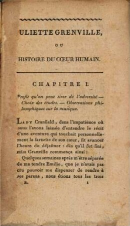 Juliette de Grenville, ou histoire du coeur humain. 2