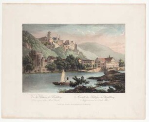 Heidelberger Schloss und Karlstor von Nordosten
