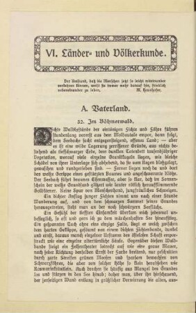 VI. Länder- und Völkerkunde