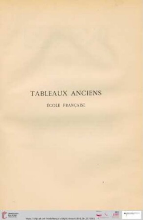 Tableaux anciens École française (Nr. 89 - 144)