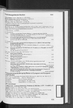 Postgraduiertenstudiengang Master of European and European Legal Studies
