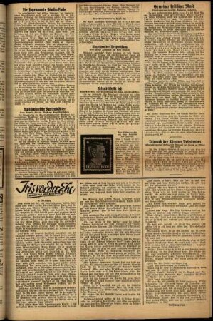Zweite Ausgabe vom Montag, den 07. Juli 1941.
