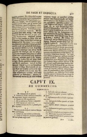 Caput IX. De Commerciis.
