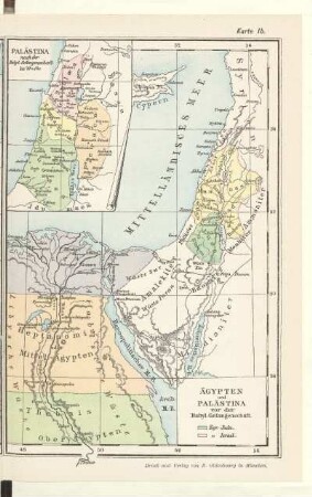 Ägypten und Palästina vor der Babyl. Gefangenschaft. Palästina nach der Babyl. Gefangenschaft bis 70 n. Chr.