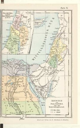 Ägypten und Palästina vor der Babyl. Gefangenschaft. Palästina nach der Babyl. Gefangenschaft bis 70 n. Chr.