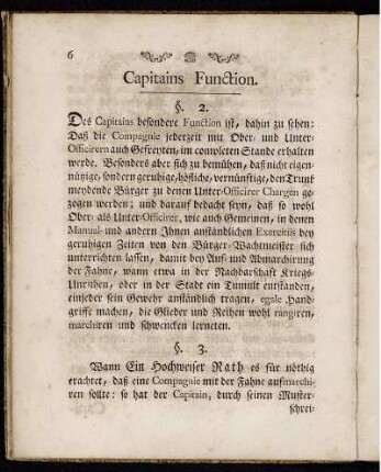 Capitains Function. §. 2. - Der Volonteurer Pflicht. §. 29.
