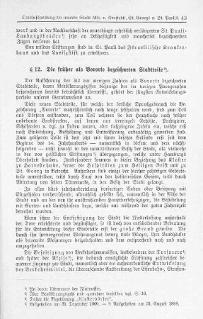 §12. Die früher als Vororte bezeichneten Stadtteile.