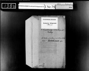Testament des Seilers Leonhard Beinhauer zu Berleburg