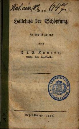 Das Halleluja der Schöpfung