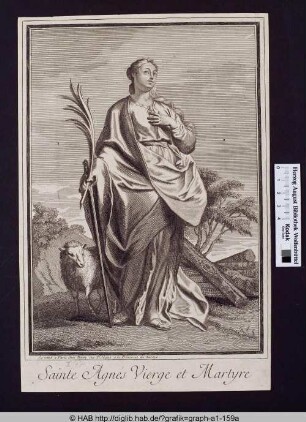 Sainte Agnes Vierge et Martyre.